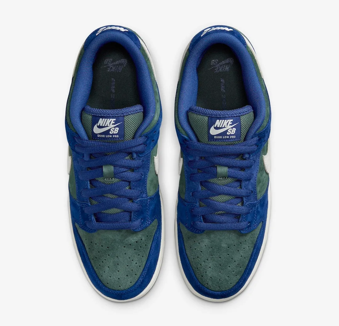 Nike SB Dunk Low Deep Royal Blue Sail Vintage Green HF3704-400