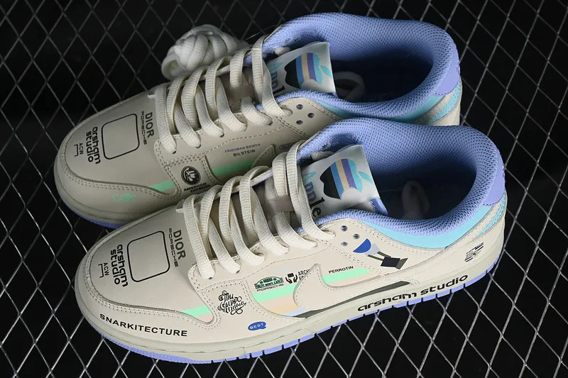 Nike SB Dunk Low Grey Green Blue Purple MU0232-363