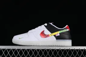 Nike SB Dunk Low White Black Multi-Color JH8039-935