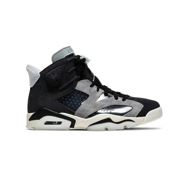 Nike women's air jordan 6 retro (tech chrome/ bkack/ grey ch