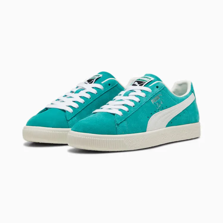 Puma Clyde OG Sneakers - Spectra Green-Frosted Ivory-PUMA White