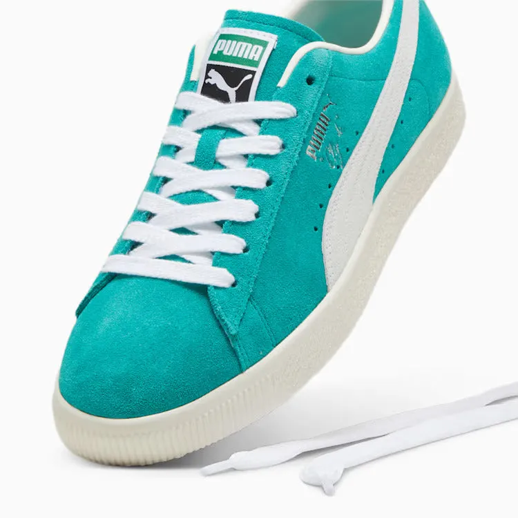 Puma Clyde OG Sneakers - Spectra Green-Frosted Ivory-PUMA White