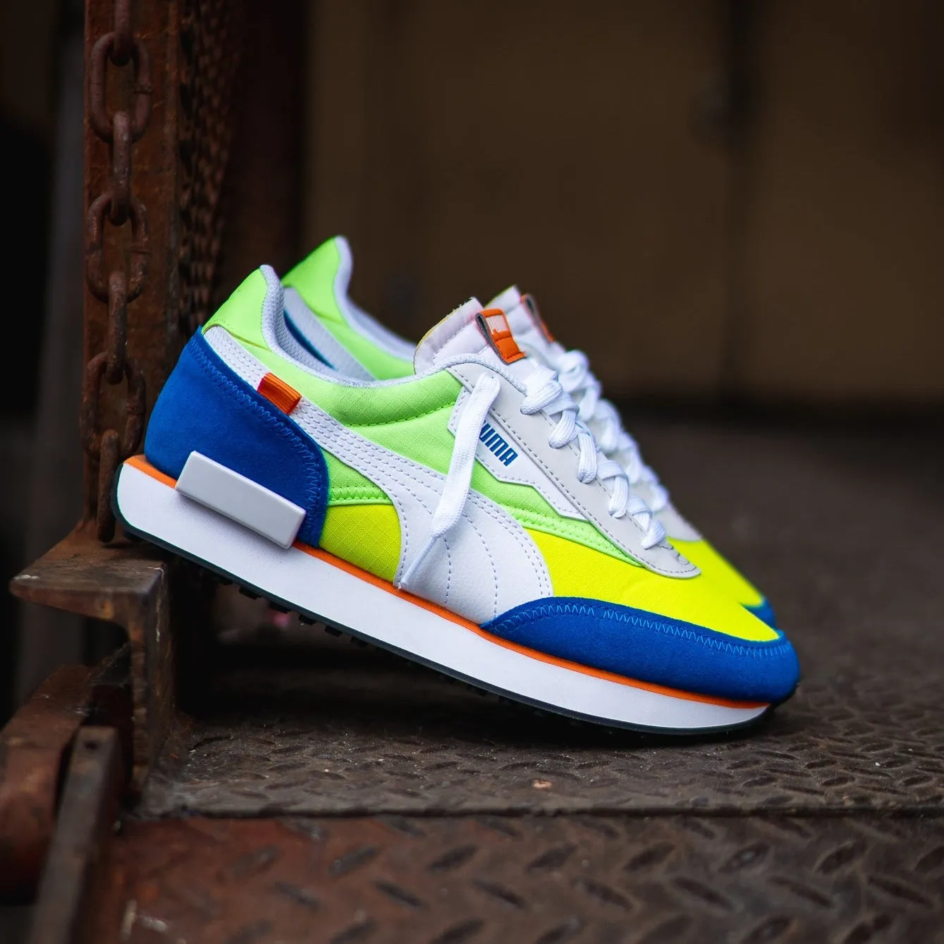 Puma Future Rider Play On (Puma White/Fizzy Lime)