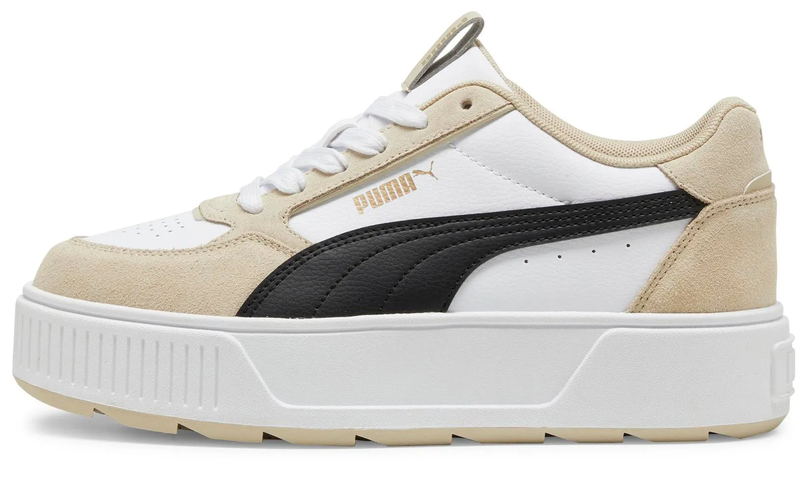 Puma Karmen Rebelle Suede White/Black/Putty