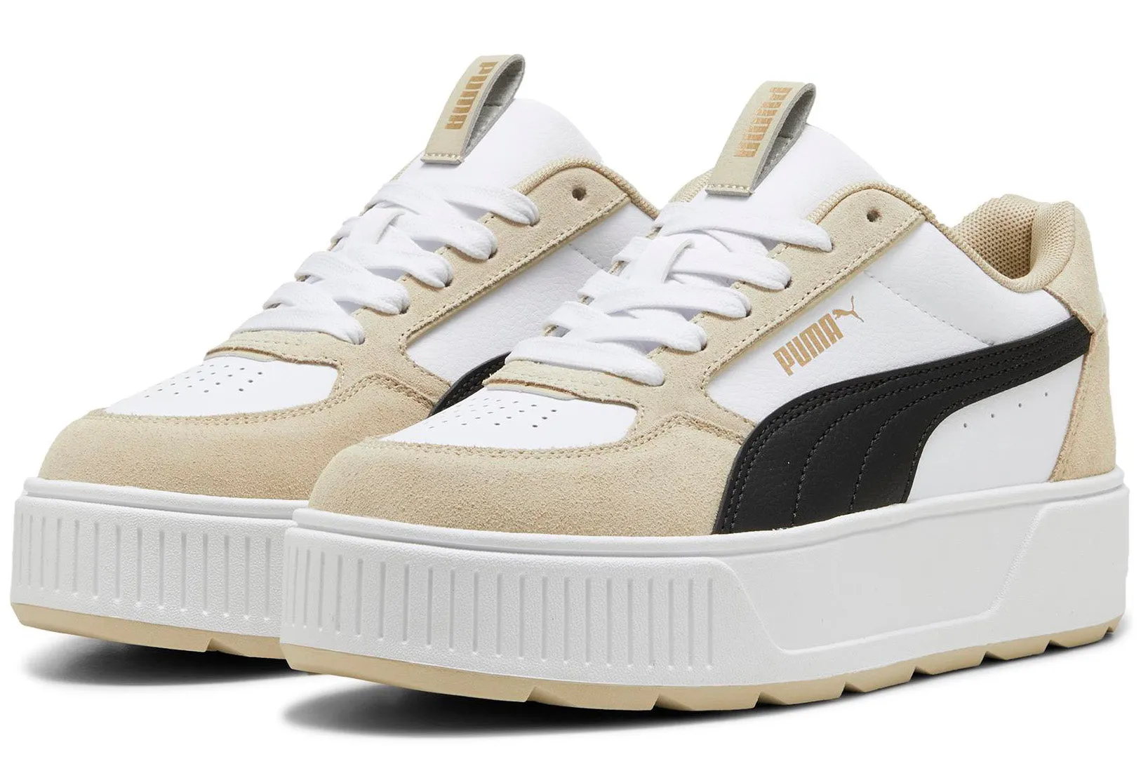 Puma Karmen Rebelle Suede White/Black/Putty