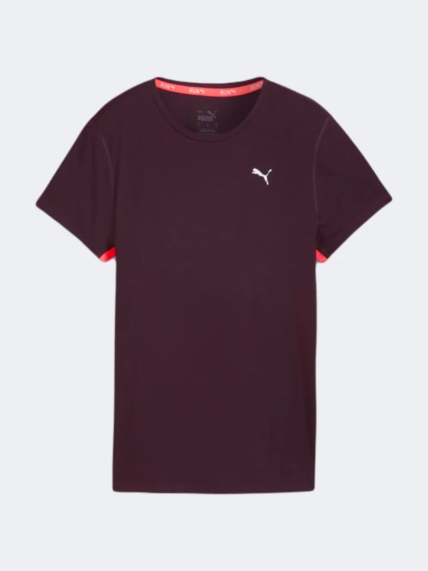 Puma Run Favorites Velocity Women Running T-Shirt Midnight Plum