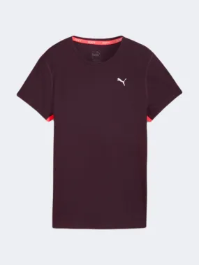 Puma Run Favorites Velocity Women Running T-Shirt Midnight Plum