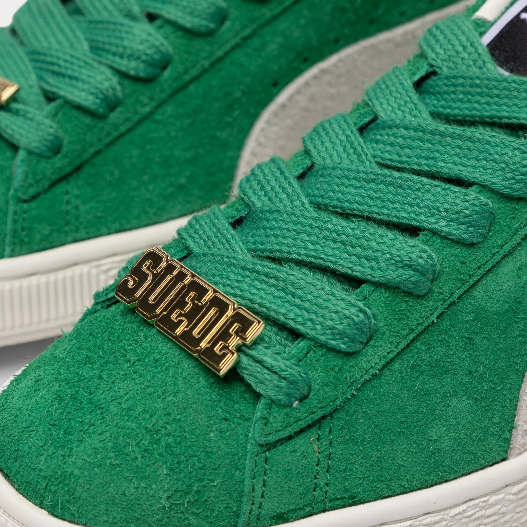 Puma Suede Fat Lace Archive Green / Warm White