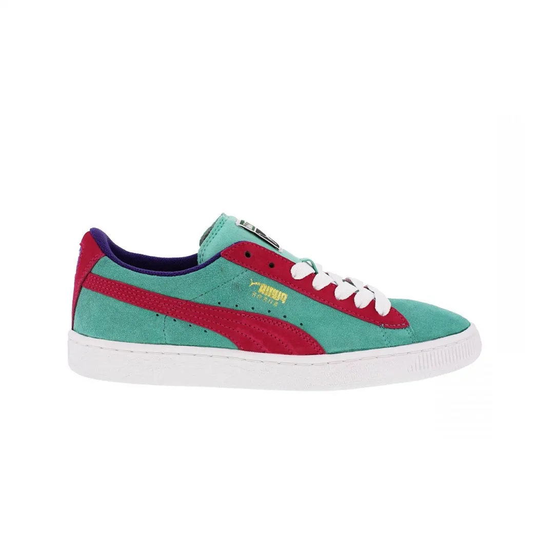 Puma - SUEDE Junior’s - GREEN-PURPLE-TEAM GOLD