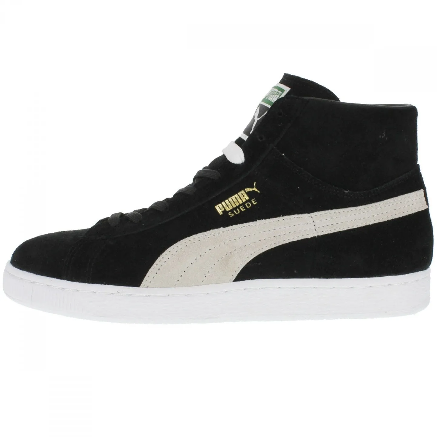 Puma SUEDE MID CLASSIC+ Men’s - BLACK-WHITE