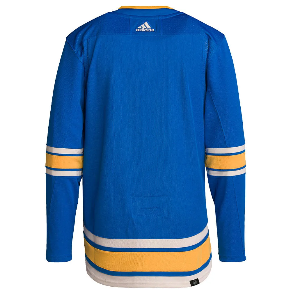 ST. LOUIS BLUES ADIDAS ADIZERO PRIMEGREEN AUTHENTIC BLUE THIRD JERSEY