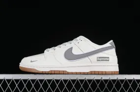 Supreme x Nike SB Dunk Low Off White Grey Gum XH0923-338