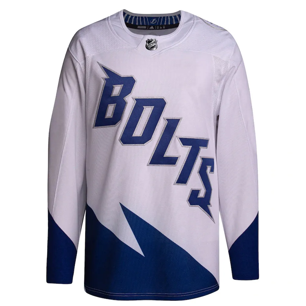 TAMPA BAY LIGHTNING 2022 NHL STADIUM SERIES ADIDAS ADIZERO PRIMEGREEN AUTHENTIC WHITE JERSEY