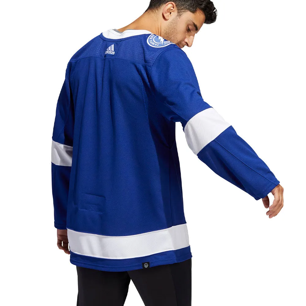 TAMPA BAY LIGHTNING ADIDAS ADIZERO PRIMEGREEN AUTHENTIC BLUE HOME JERSEY